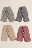 Winter Marled Knit Mittens with Cozy Lining