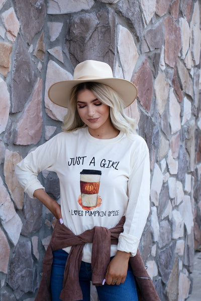 Just A Girl Who Loves Pumpkin Spice Long Sleeve Tee