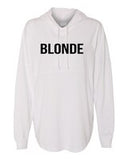 Blonde Resort Style Hooded Jersey Tee