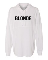 Blonde Resort Style Hooded Jersey Tee
