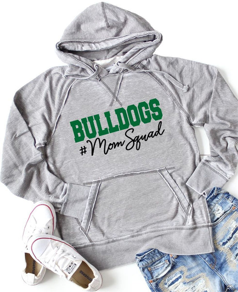 BULLDOGS #MOMSQUAD SOFTSTYLE VINTAGE HOODIE