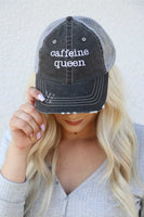 Caffeine Queen Embroidered Trucker Hat