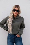 GOOD VIBES ONLY BELLA CANVAS CROPPED SOFTSTYLE HOODIE