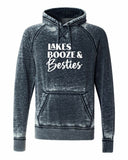 Lakes Booze and Besties Softstyle Vintage Hoodie