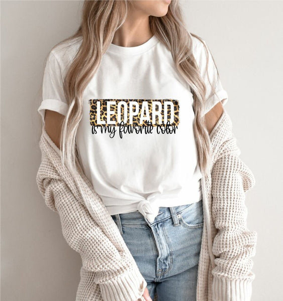 Leopard is my Favorite Color Graphic Tee