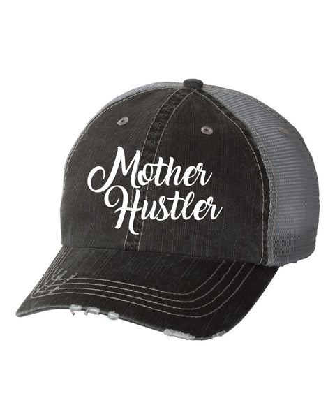 MOTHER HUSTLER EMBROIDERED TRUCKER HAT