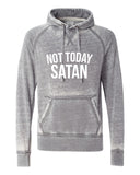 NOT TODAY SATAN SOFTSTYLE VINTAGE HOODIE