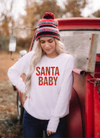 SANTA BABY BELLA CANVAS SOFTSTYLE PREMIUM CREWNECK
